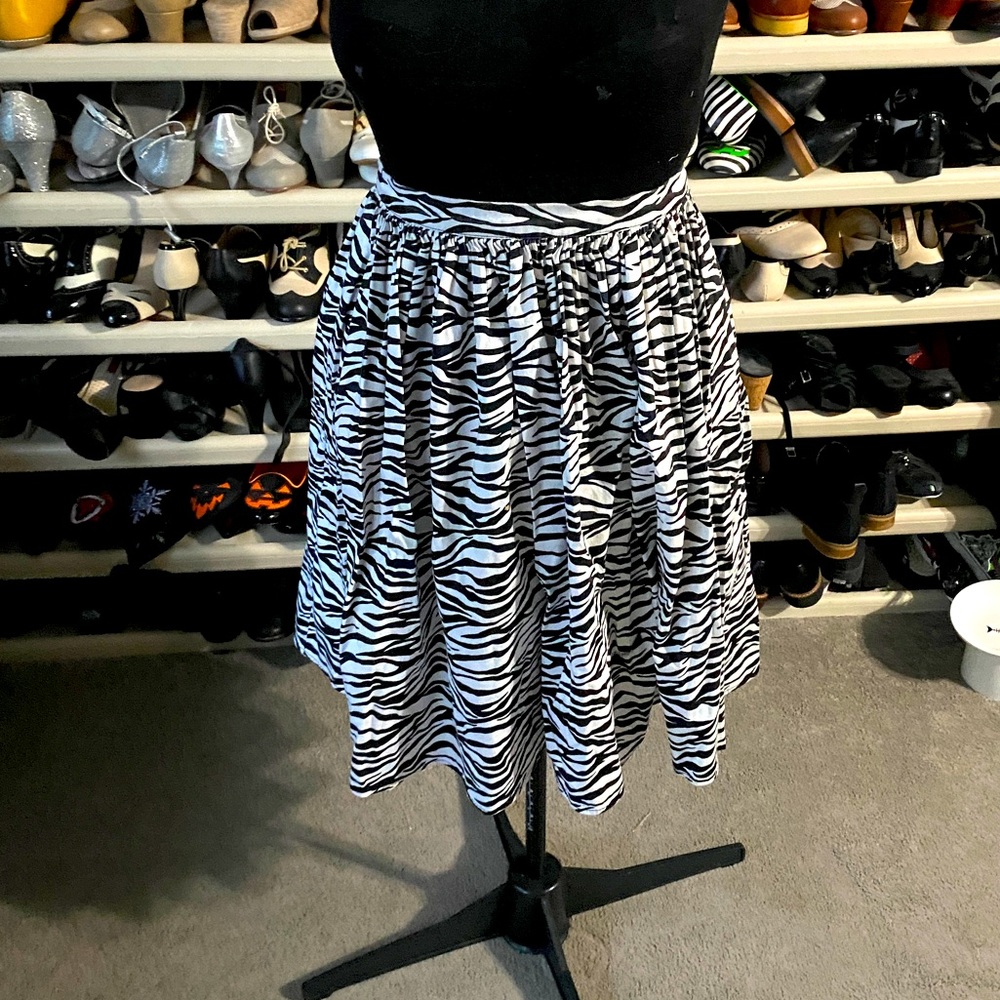 Pinup Girl Clothing - Deadly Dames by Micheline Pitt Zebra Jenny Skirt